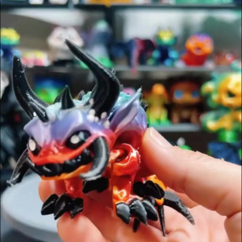 Red and purple dragon