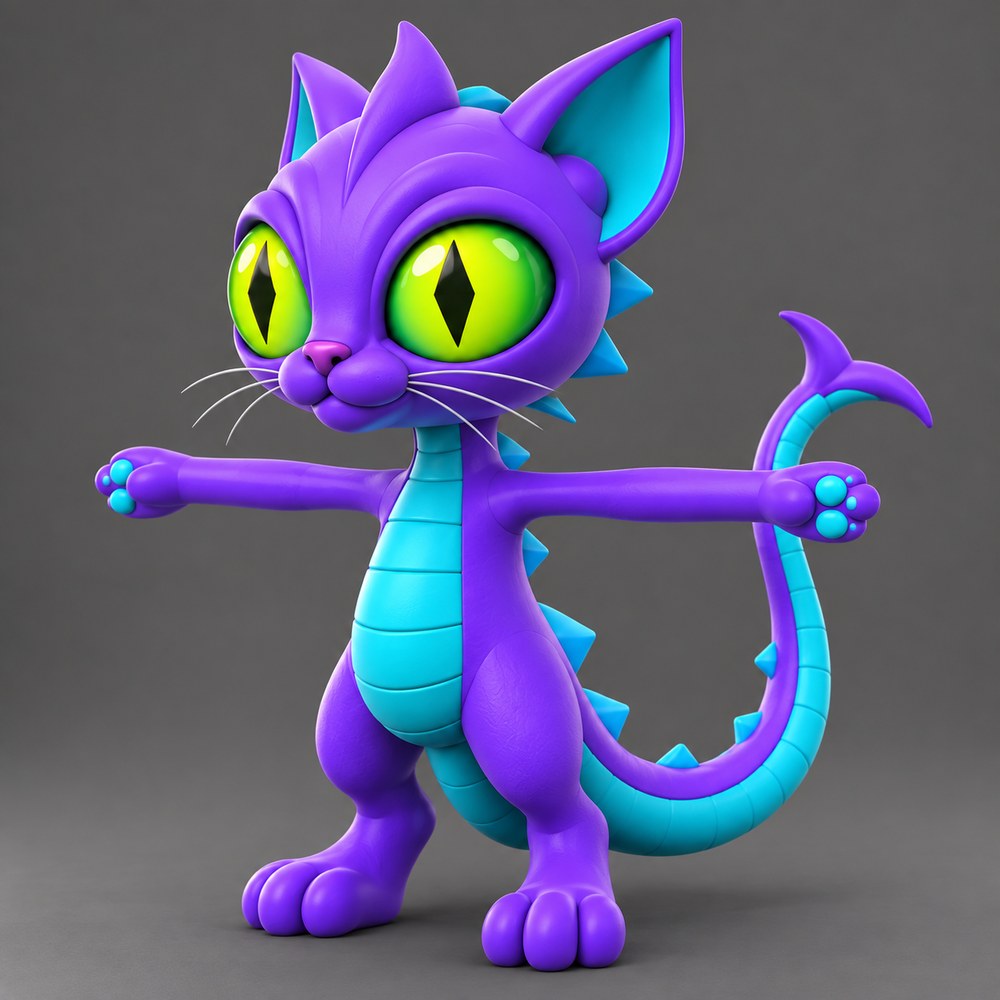 Neon Dragoncat